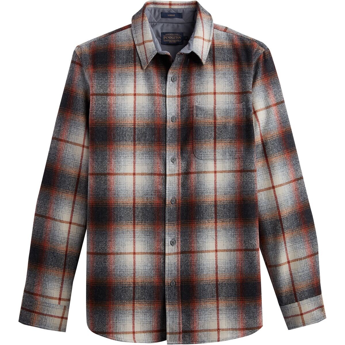 

Лодж рубашка Pendleton, цвет copper/grey ombre