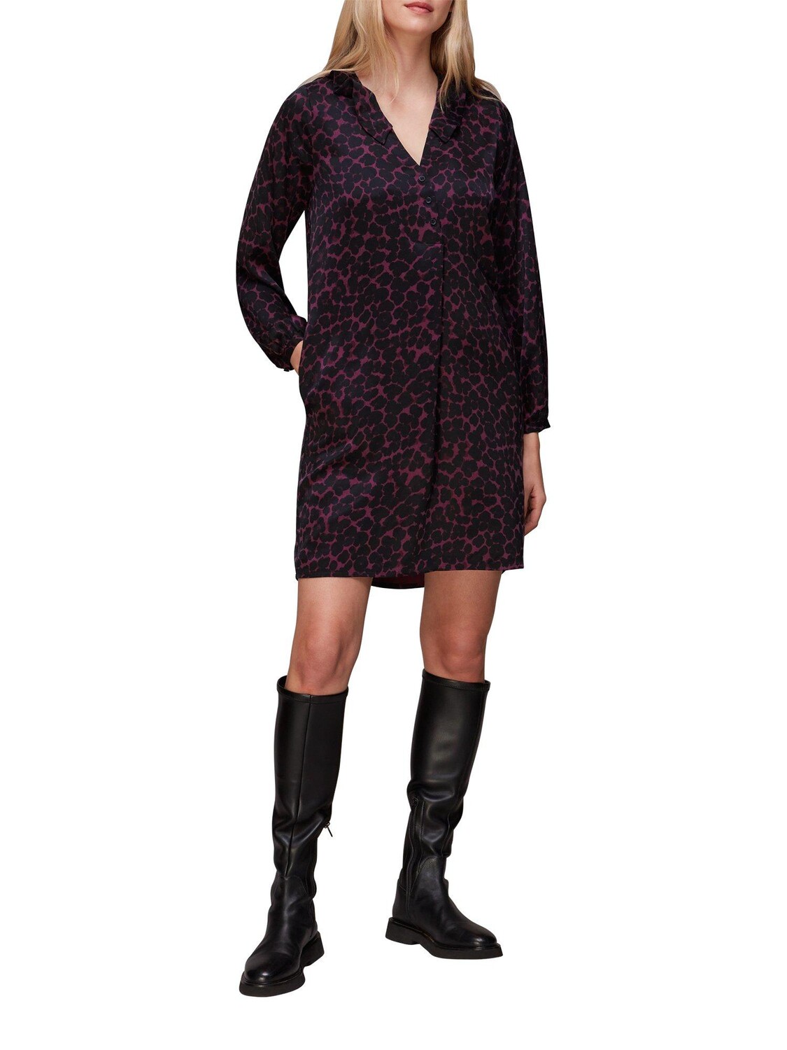 

Платье с оборками в виде животных Whistles, мультиколор