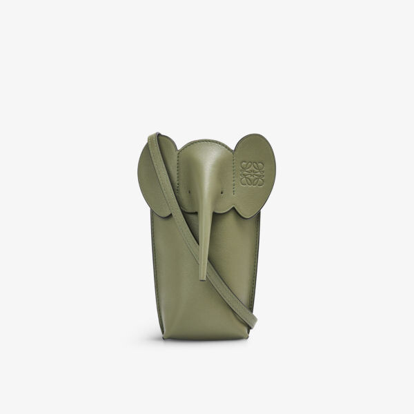 

Сумка через плечо из кожи слона Loewe, зеленый