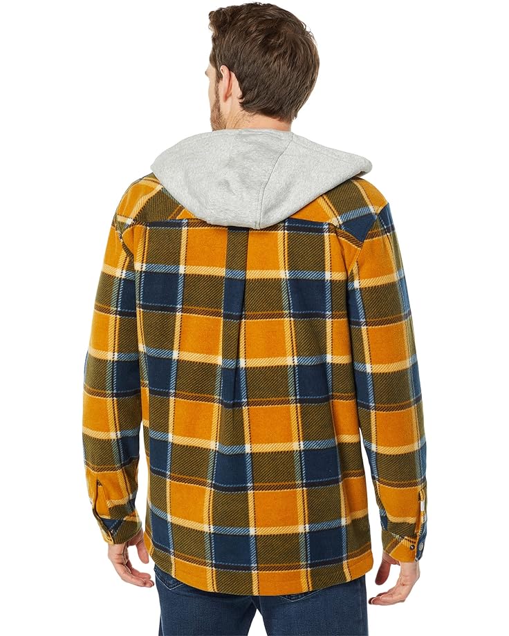 Худи Quiksilver Superswell Fleece Hoodie, цвет Buck Brown Flannel Plaid retro plaid blouses men spring new high quality long sleeve cotton oversized plaid shirts male hip hop flannel checked shirts