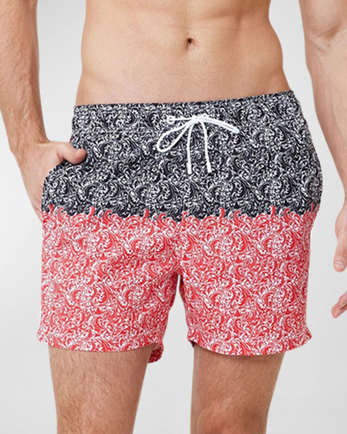 

Мужские шорты с принтом Artistiko SIAMO VERANO, цвет Black/Red
