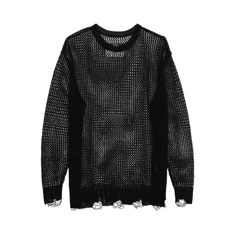 

Свитер Song For The Mute Song for the Mute Honeycomb Mesh Knit Oversized 'Black', черный