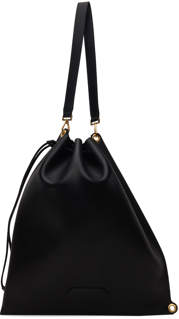 

Черная большая сумка на шнурке Tom Ford
