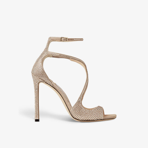 

Босоножки на каблуке Azia 95, украшенные кристаллами Jimmy Choo, желтый
