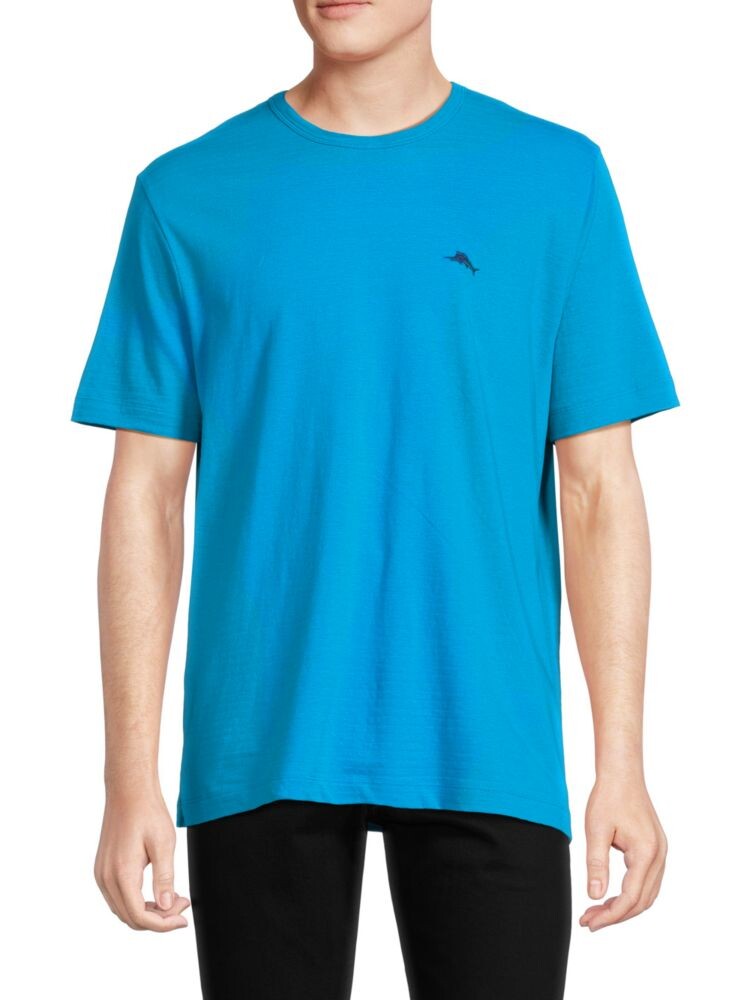 

Футболка Costa Cruz с круглым вырезом с короткими рукавами Tommy Bahama, цвет Deep Topaz