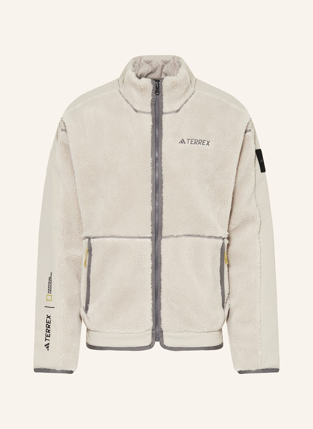 

Меховая куртка тедди adidas TERREX, бежевый