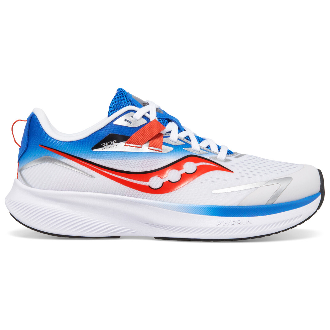 

Беговая обувь Saucony Kid's Ride 15, цвет Grey/Blue/Red
