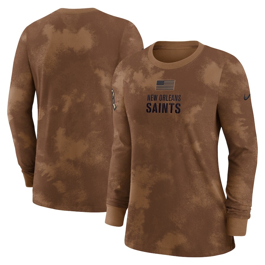

Футболка с длинным рукавом Nike New Orleans Saints, коричневый