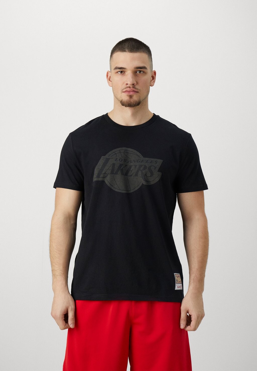 

Team Nba Los Angeles Lakers Tonal Print Tee Mitchell & Ness, черный