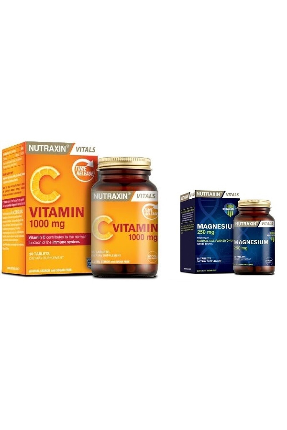 

Nutraxin Магний и витамин С 1000 мг