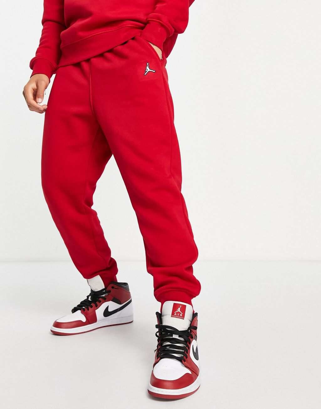 

Красные флисовые брюки Jordan Essentials, Красный
