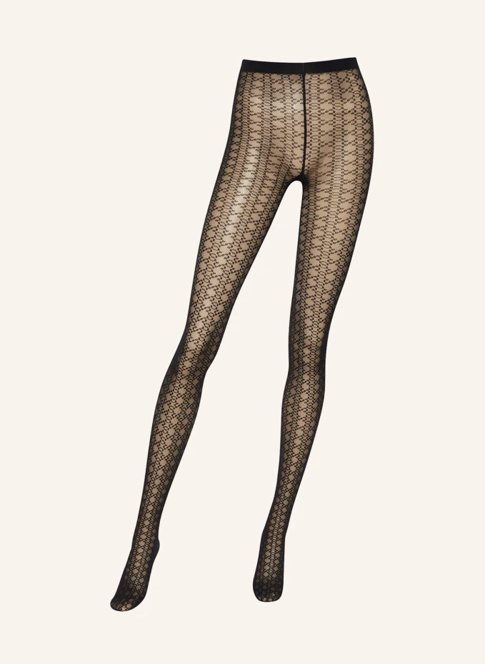 Колготки wolford x jonathan simkhai intricate sheer pattern 20 den Wolford, черный