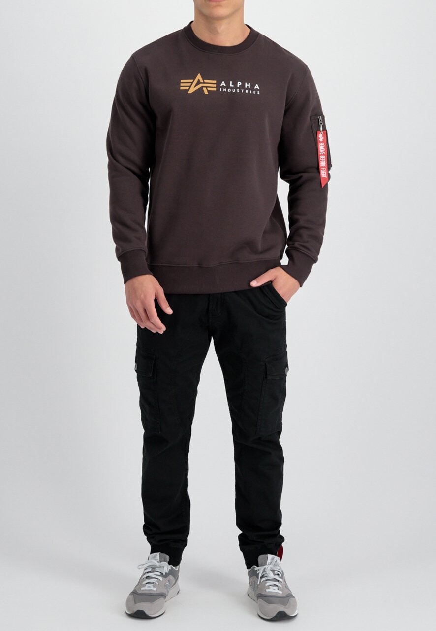 

Толстовка LABEL Alpha Industries, темно-коричневый
