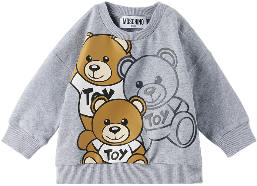 

Baby Grey Толстовка Teddy Friends Серая Moschino