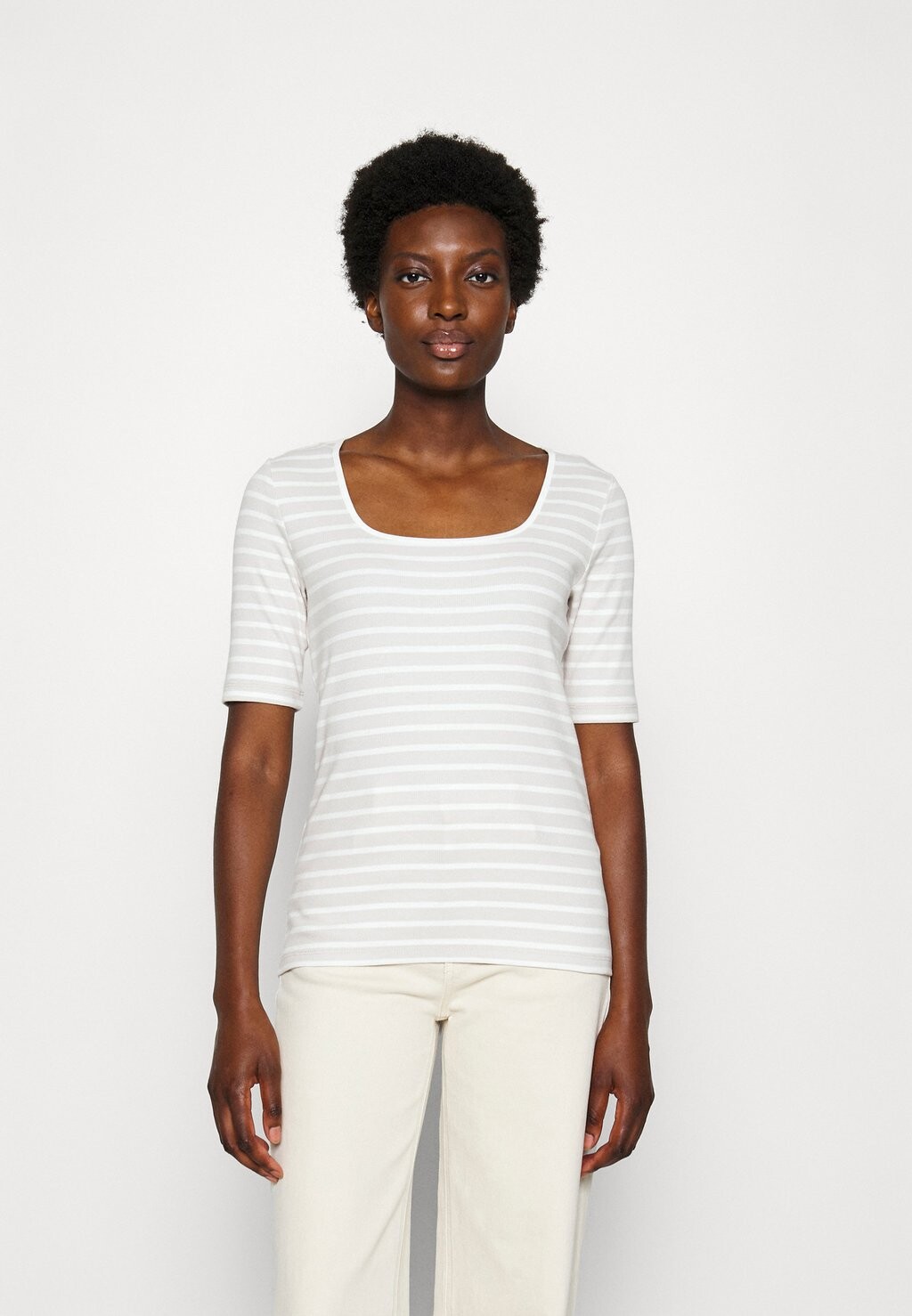 

Футболка с принтом TOM TAILOR, цвет grey/offwhite