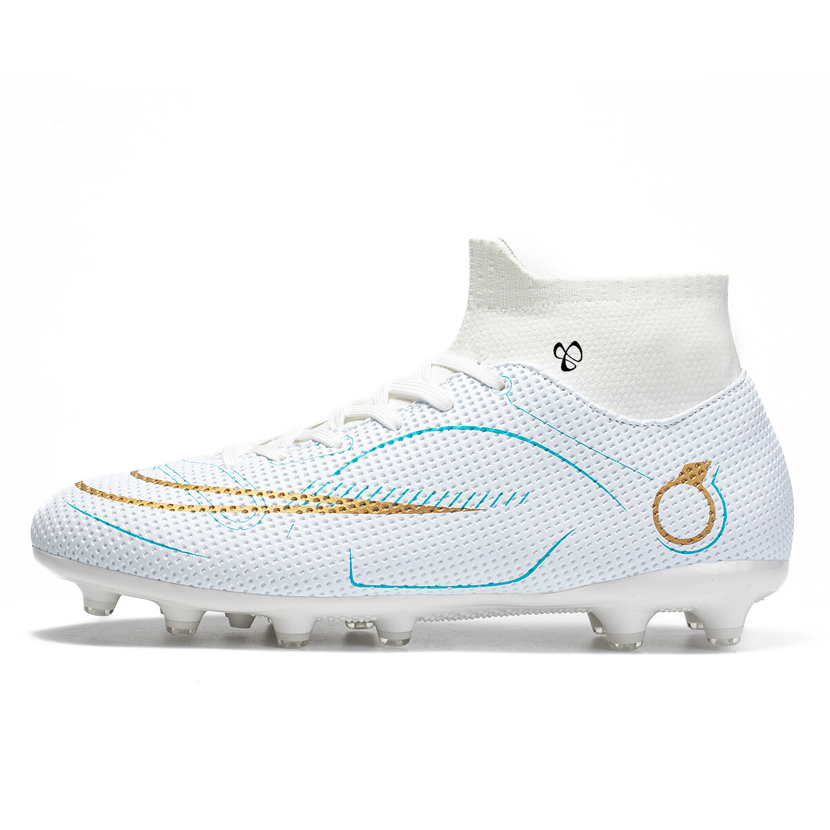 

Футбольные бутсы унисекс средней высоты Caritesport, цвет Gold - spikes