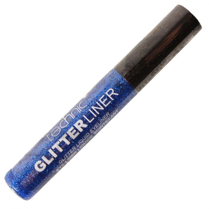 цена Подводка для глаз Eyeliner Líquido Glitter Carnival Technic, Azul