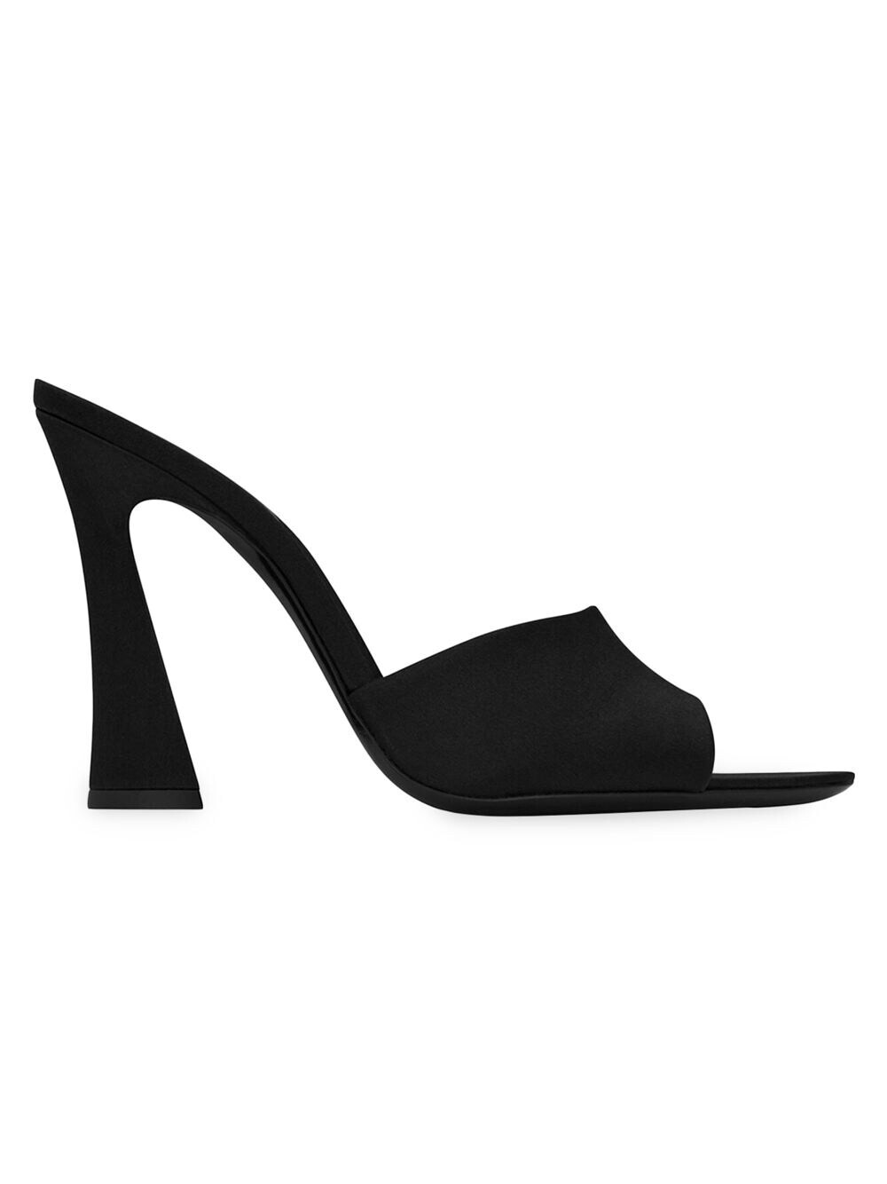 

Мюли Suite на каблуке из креп-сатина Saint Laurent, неро