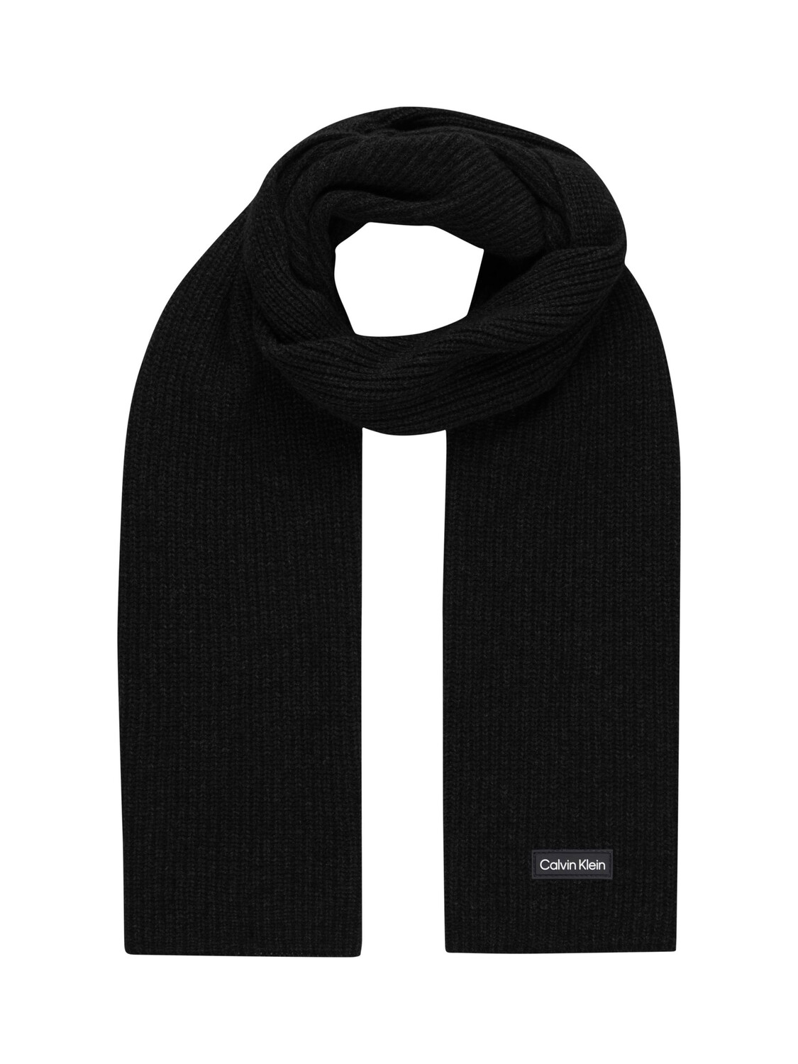 

Шарф из смесовой шерсти Calvin Klein, ск черный