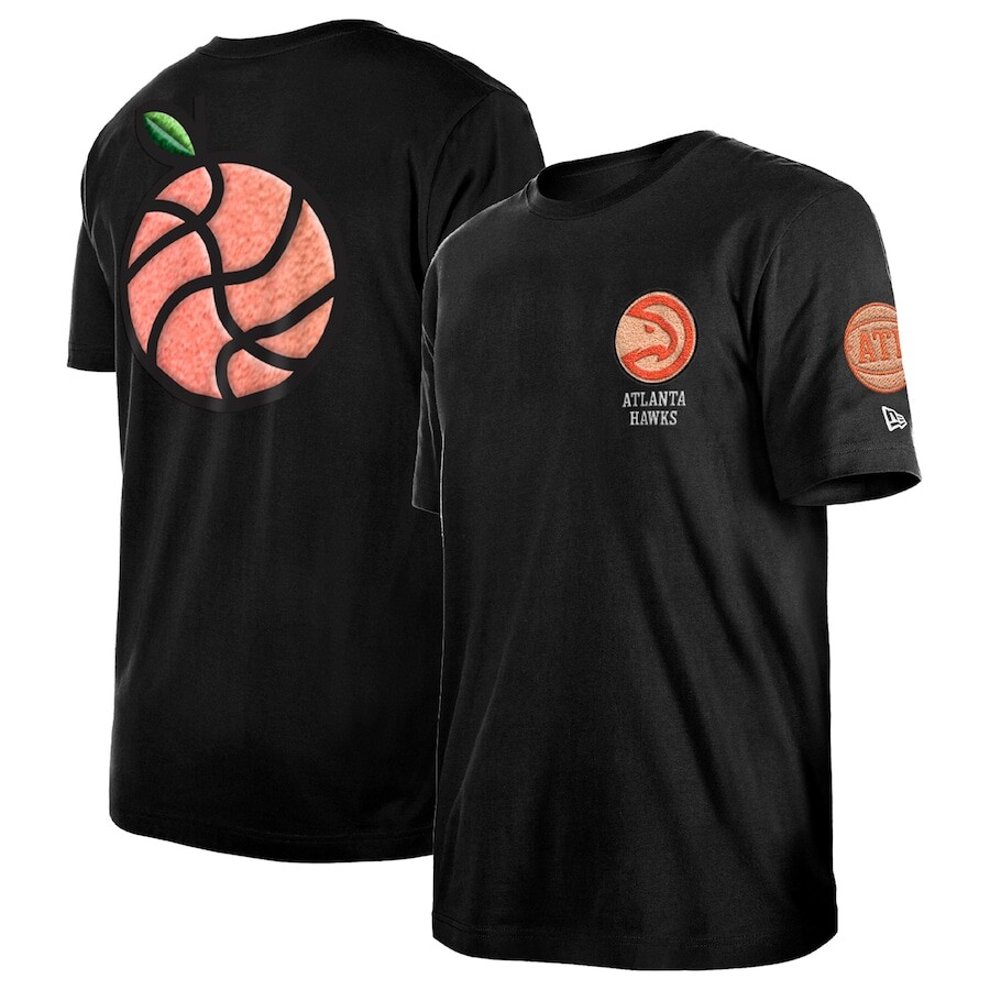 

Футболка с коротким рукавом New Era Atlanta Hawks, черный