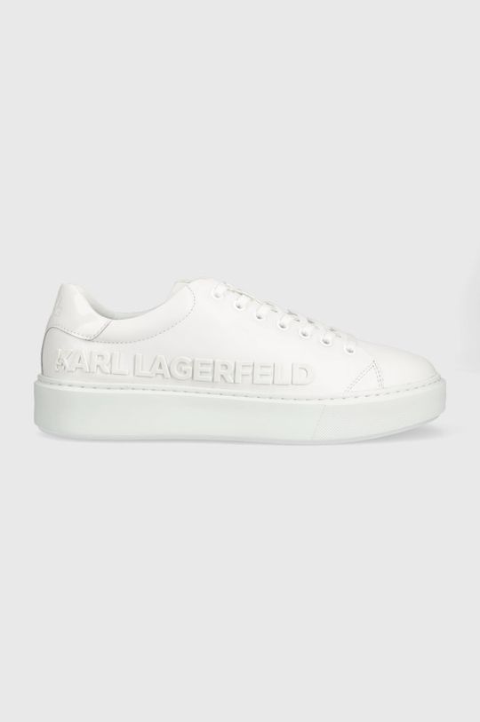 Кожаные кроссовки KL52225 MAXI KUP Karl Lagerfeld, белый кроссовки karl lagerfeld maxi kup plexikonic black