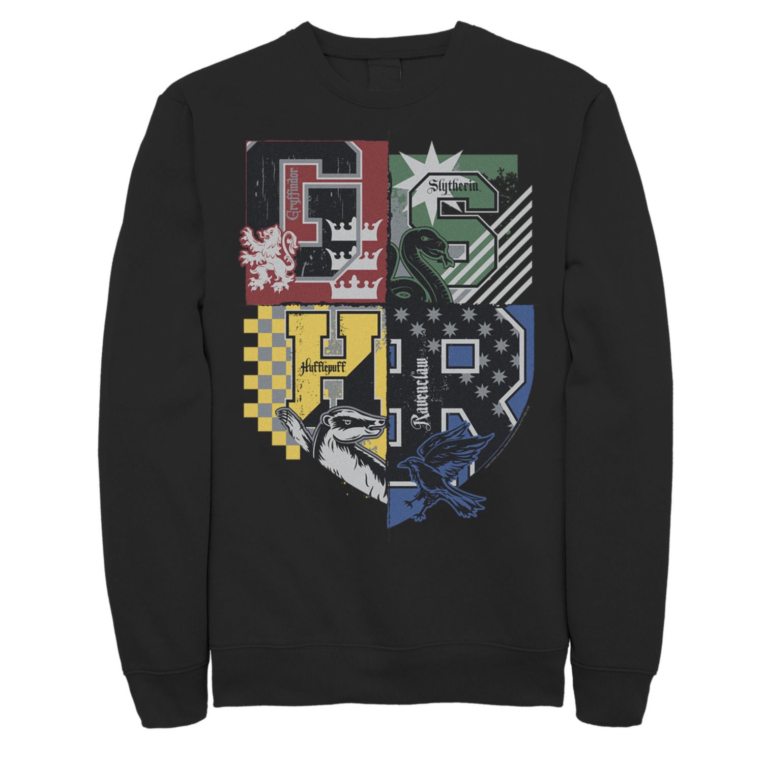 Мужской флисовый пуловер House Crests Harry Potter