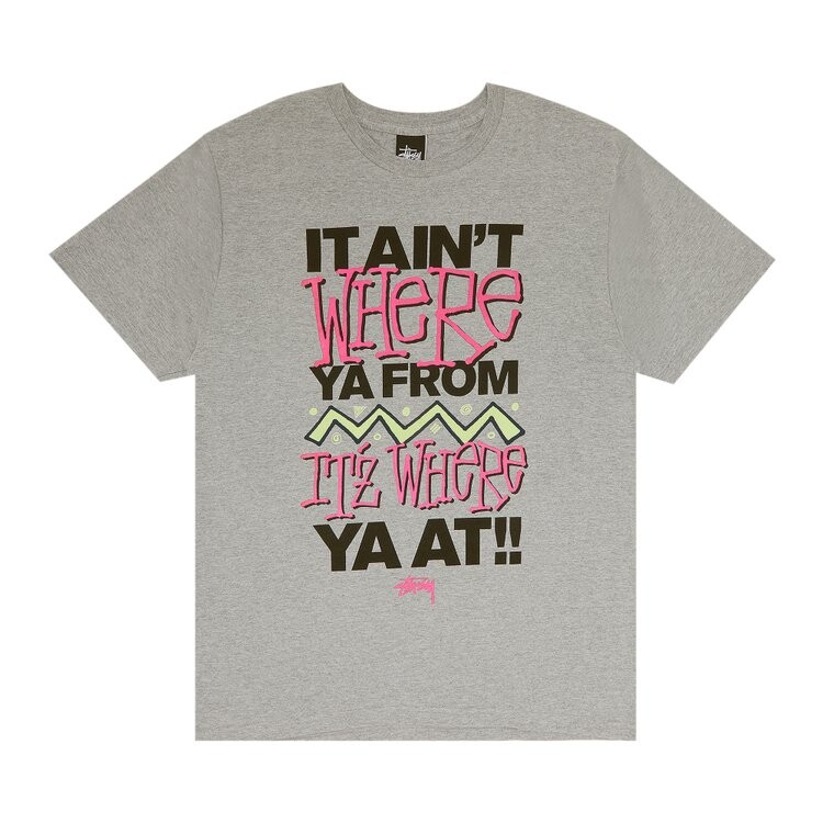 

Футболка Stussy Where Ya From 'Grey Heather', серый