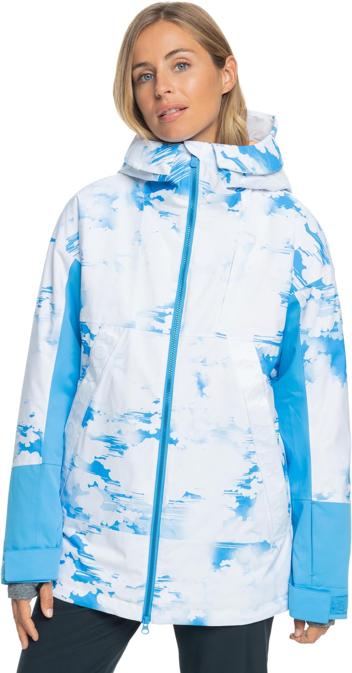 цена Куртка Chloe Kim Snow Jacket Roxy, цвет Azure Blue Clouds