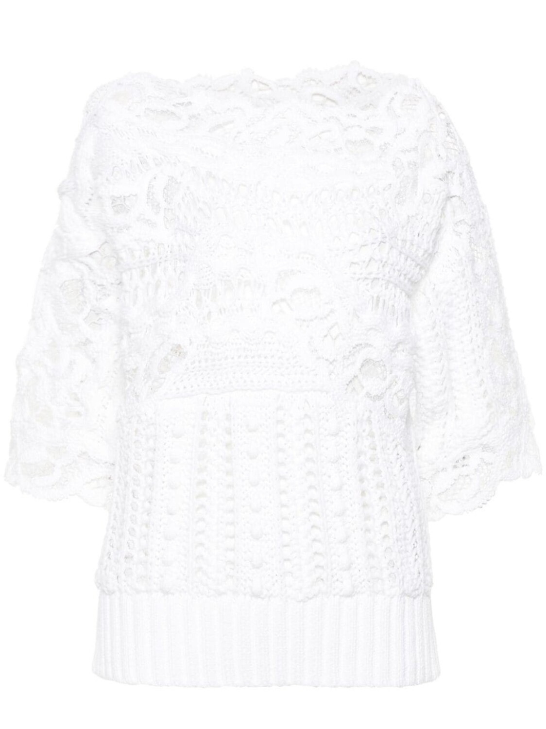 

Ermanno Scervino джемпер с вырезом-лодочкой, белый