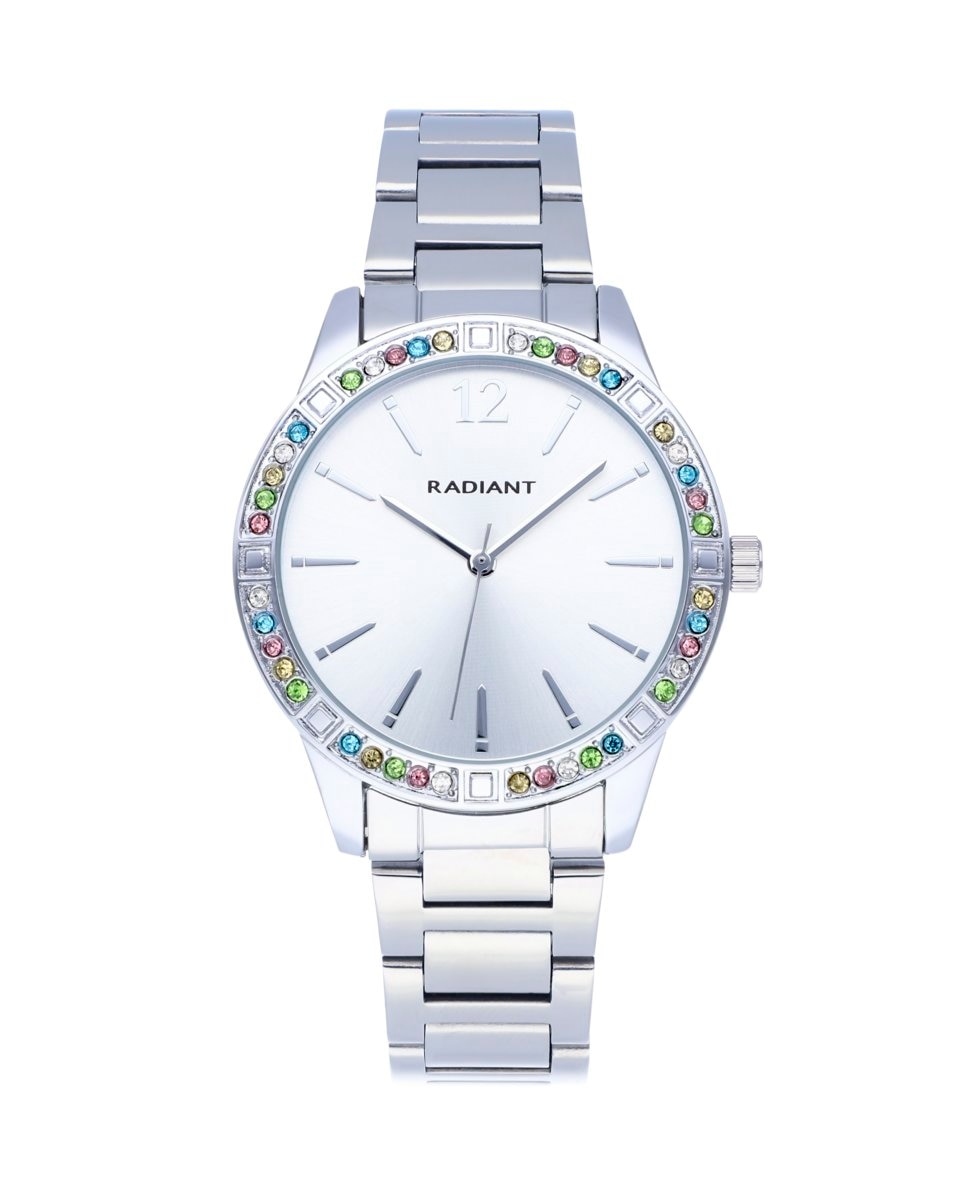 Женские часы Shinny Pastels RA566201 со стальным и серебряным ремешком Radiant, серебро
