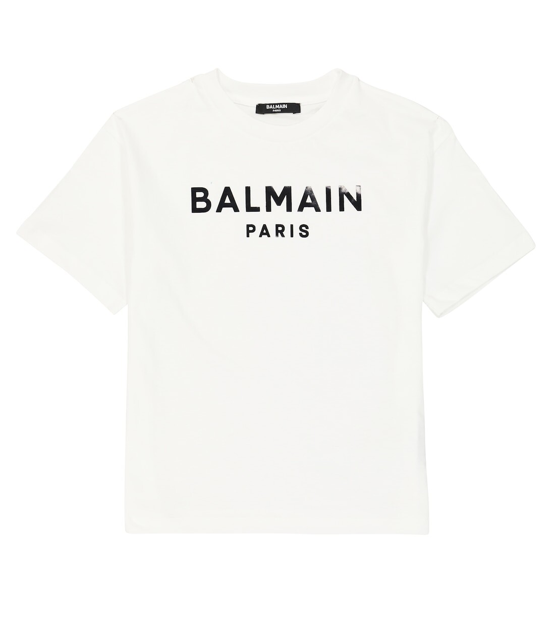

Футболка из хлопкового джерси с логотипом Balmain, черный