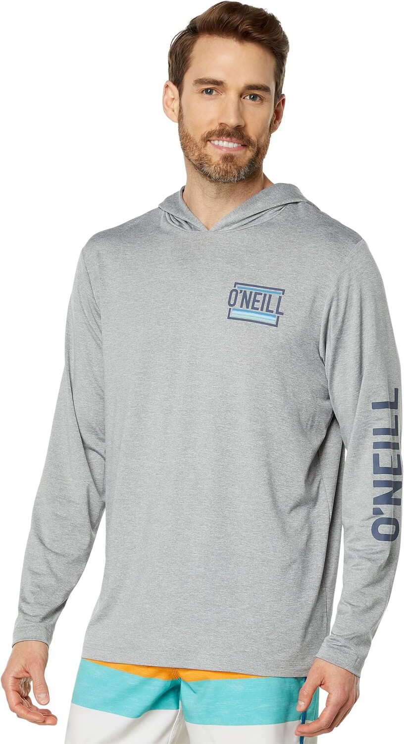 

Футболка с капюшоном и длинными рукавами Trvlr UPF O'Neill, цвет Heather Grey