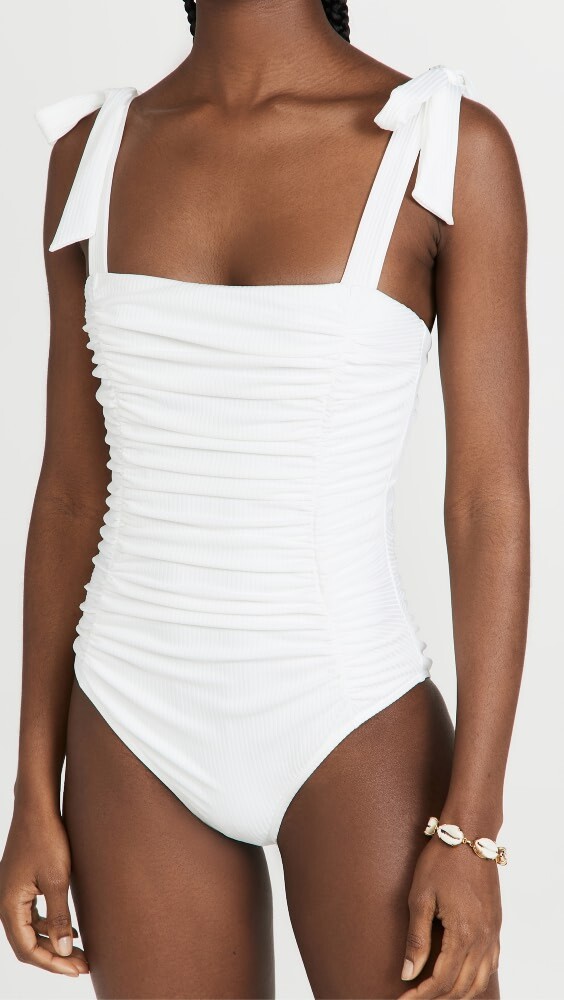 

Купальник MINKPINK Constance Ruched One Piece, белый