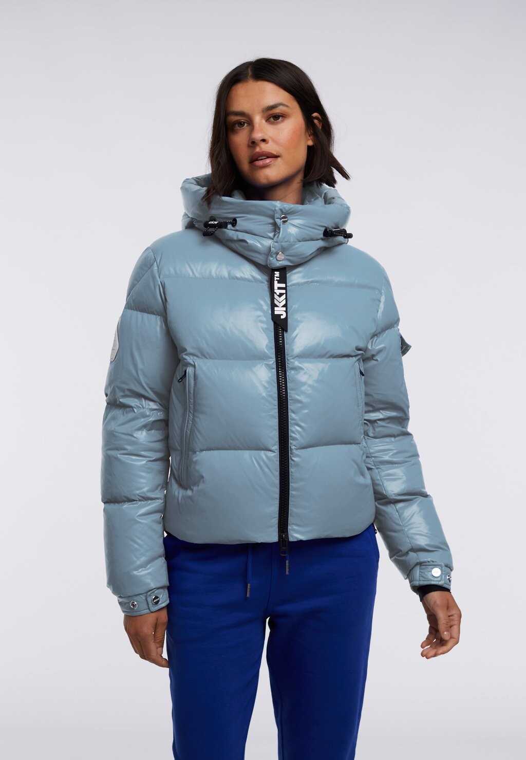 Пуховик Puffer Racer Hooded JACK1T, цвет powder blue snow