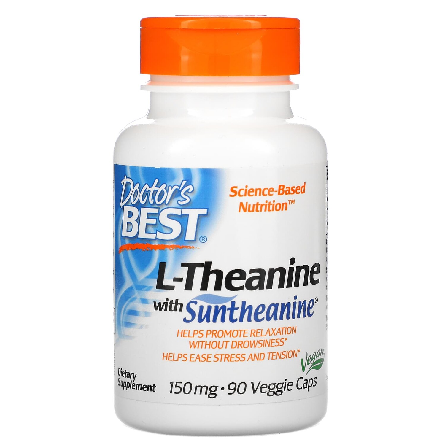 

L-теанин с Suntheanine, 150 мг, 90 вегетарианских капсул, Doctor's Best