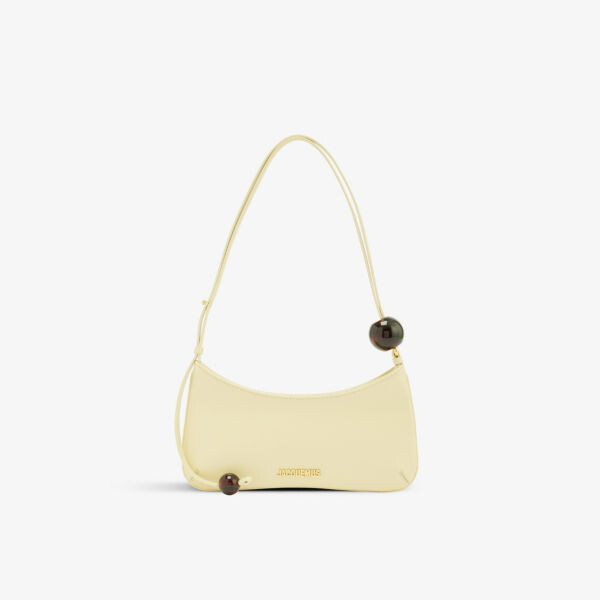 

Кожаная сумка через плечо Le Bisou Perle Jacquemus, слоновая кость