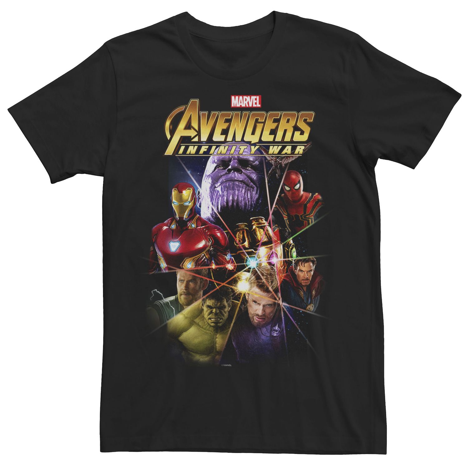 Мужская футболка Avengers: Infinity War Gauntlet Prism Marvel starlin j infinity gauntlet