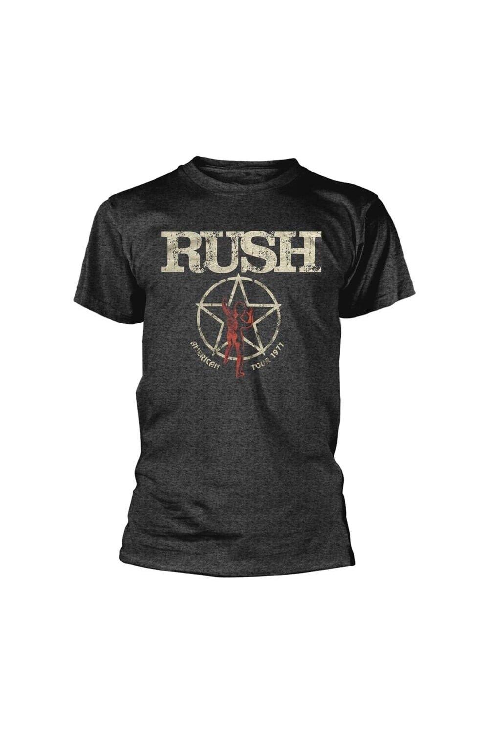 

Футболка Американского тура 1977 года Rush, черный