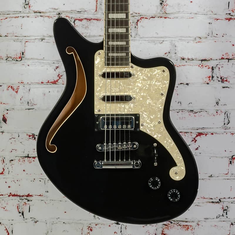 Электрогитара D'Angelico Premier Bedford SH Electric Guitar, Black Flake x3704