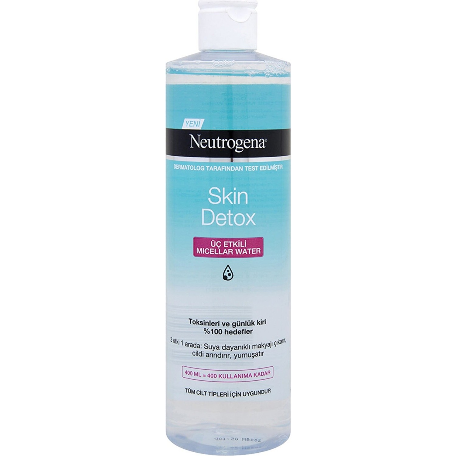 Мицеллярная вода Neutrogena Skin Detox 3 Effect, 400 мл натуральный бронзатор 400 мл designer skin captivate
