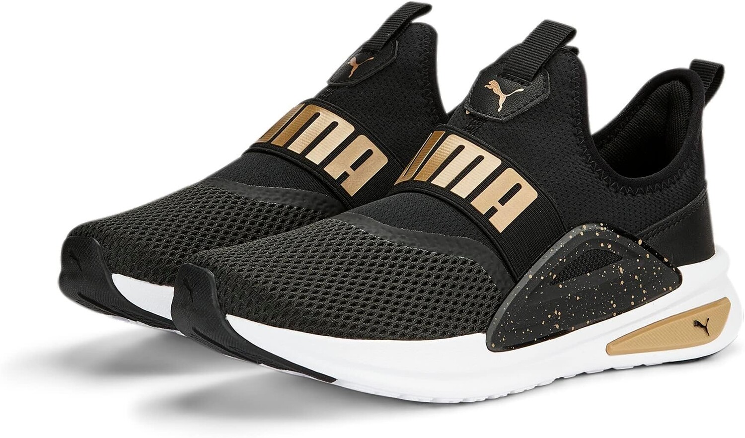 

Кроссовки Softride Enzo Evo Slip-On Speckle PUMA, цвет Puma Black/Puma Gold