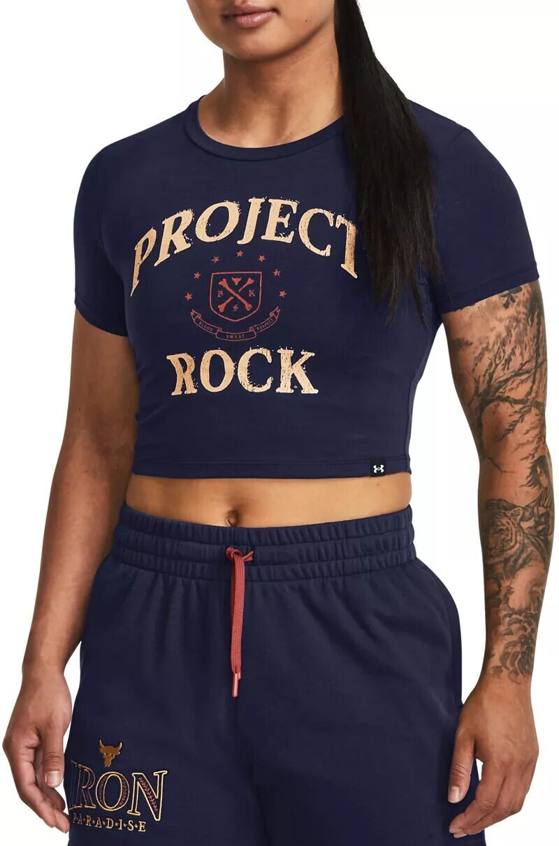 

Женская детская футболка Under Armour Project Rock Arena