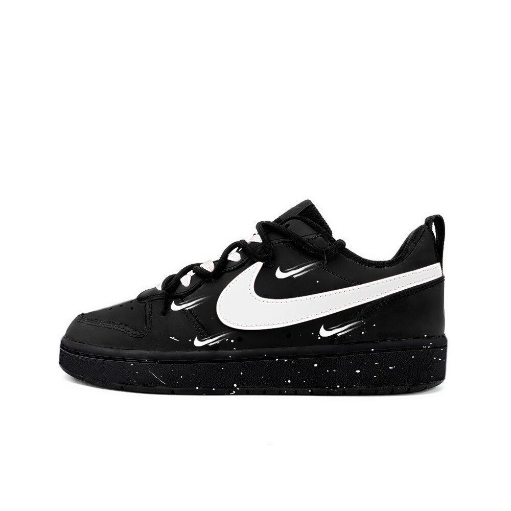 

Кроссовки Nike Court Borough Skateboarding Shoes Women's Low-top White, черный