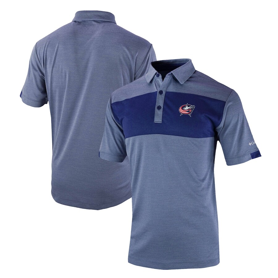

Поло с коротким рукавом Columbia Columbus Blue Jackets, нави