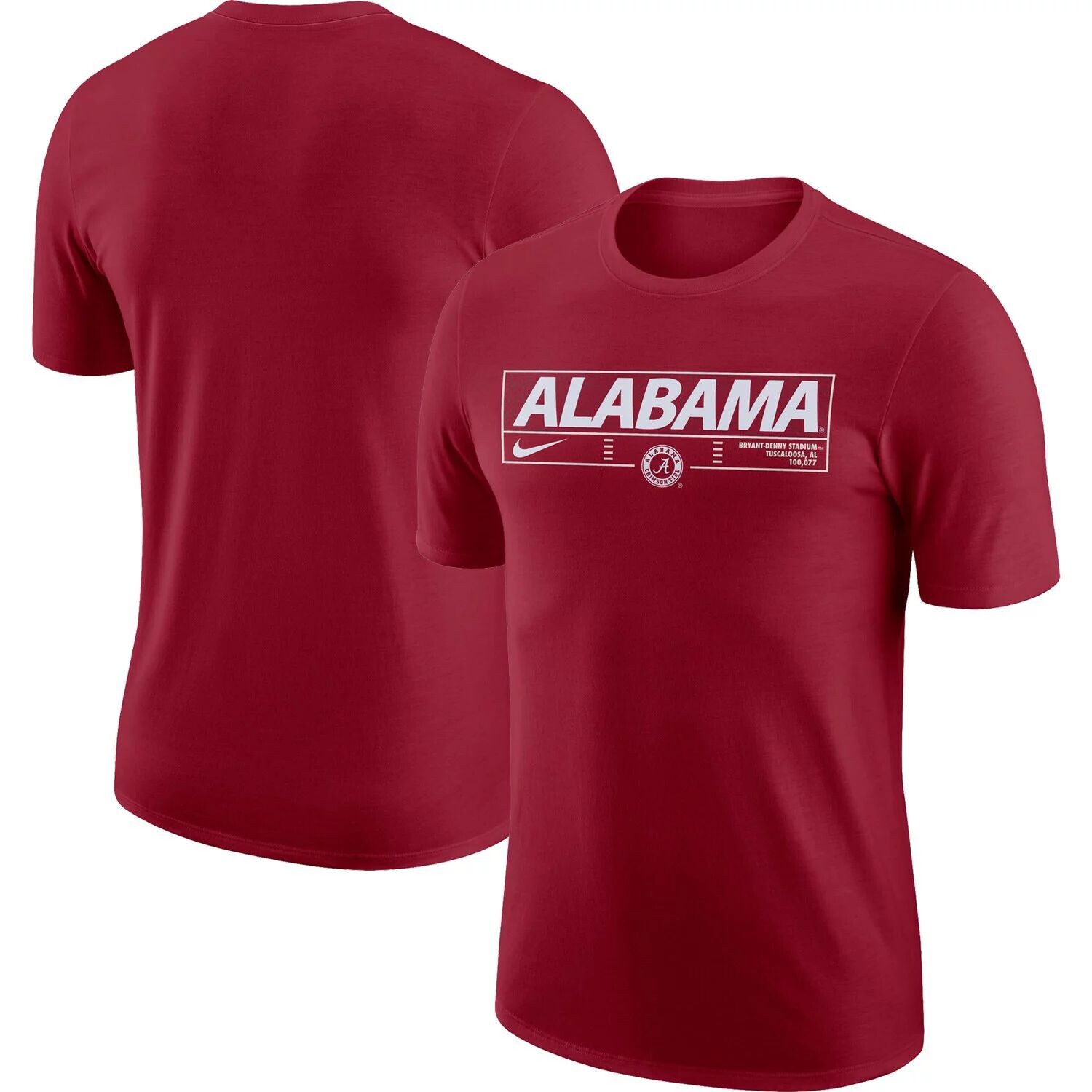 

Мужская футболка Crimson Alabama Crimson Tide Stadium с надписью Stadium Nike