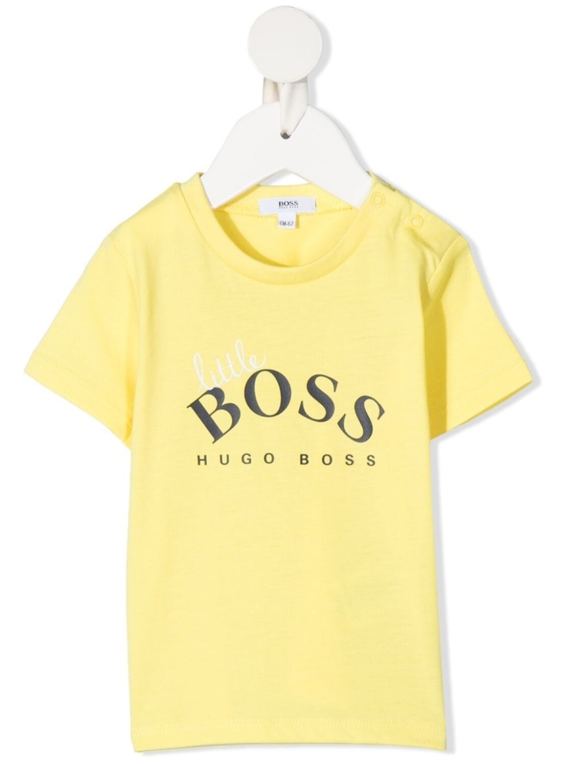 

Футболка с короткими рукавами и логотипом BOSS Kidswear, желтый