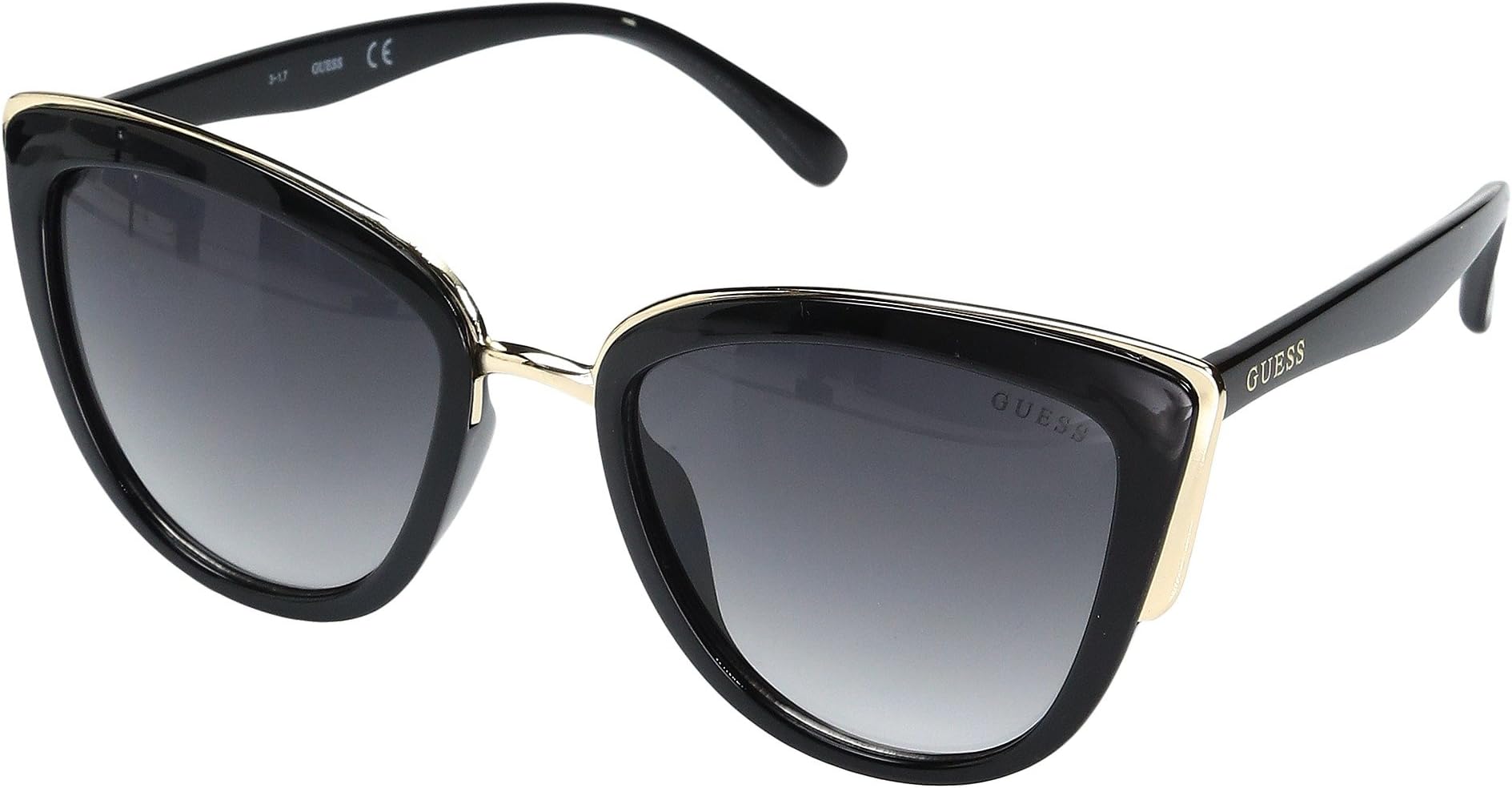 цена Солнцезащитные очки GF0313 GUESS, цвет Black/Gradient Smoke Lens