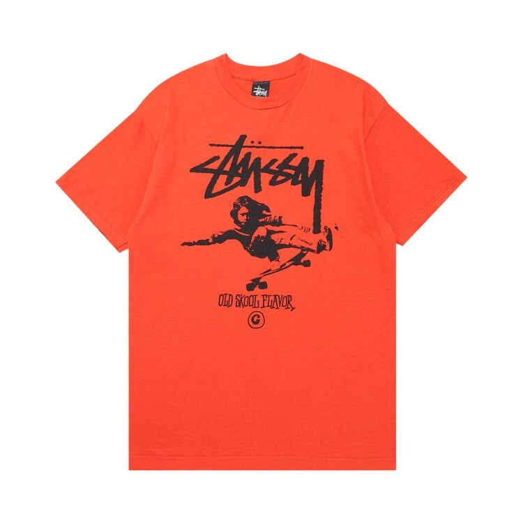 Футболка Stussy Stock Skater 'Red', красный