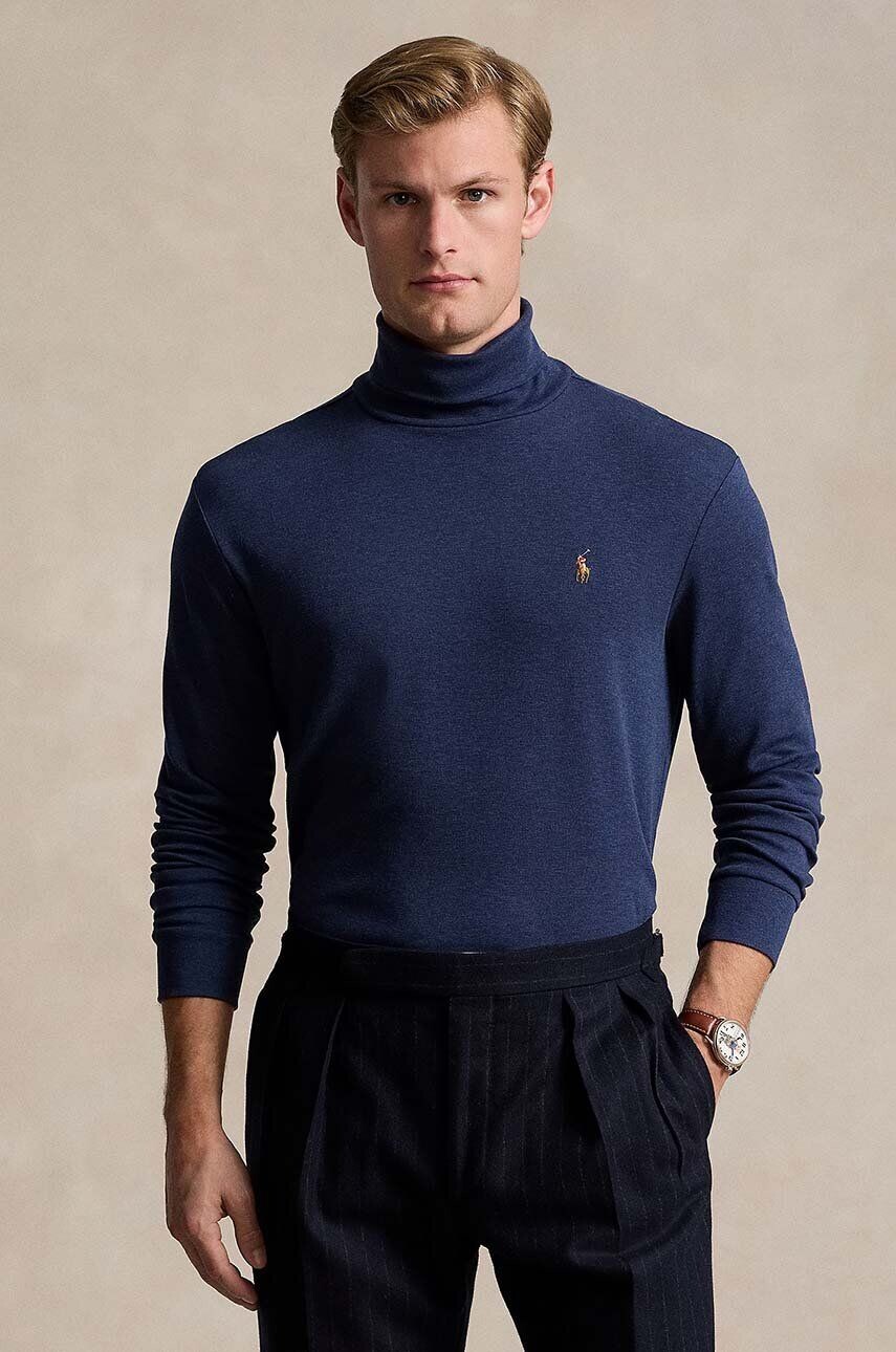 

Хлопковый свитер Polo Ralph Lauren, темно-синий