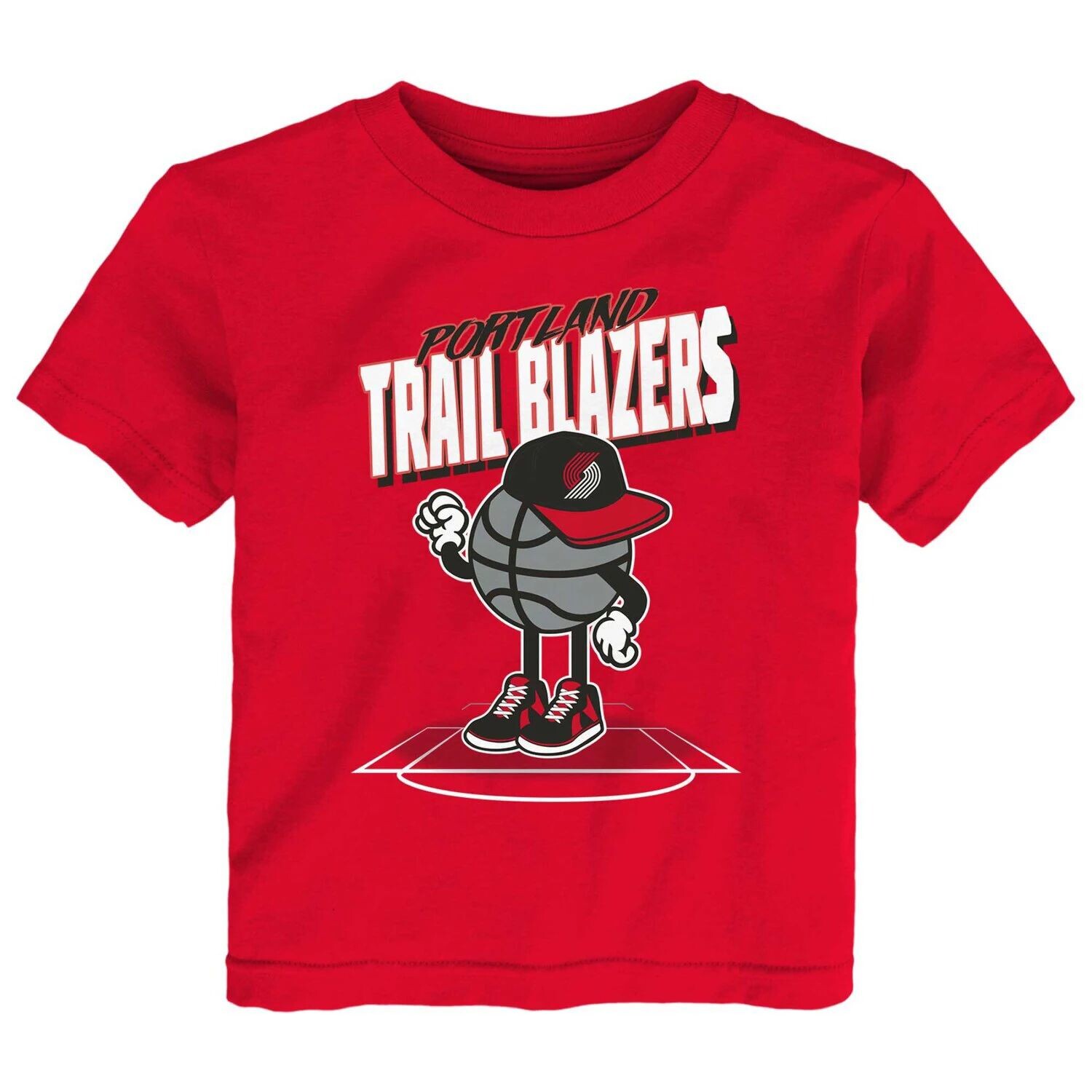 

Красная футболка для малышей Portland Trail Blazers Mr. Dribble Outerstuff